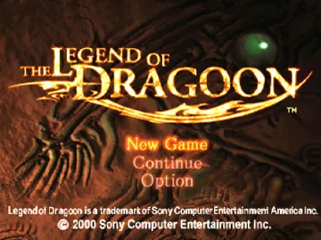 The Legend of Dragoon (US) screen shot title